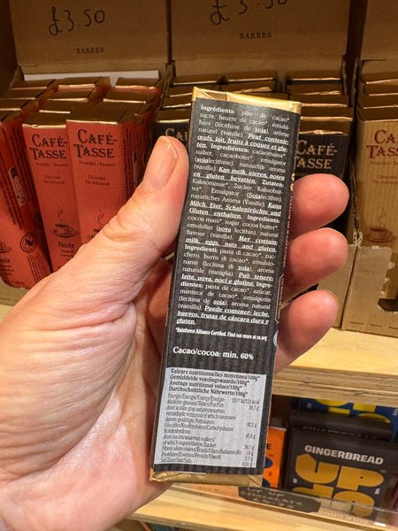 Café-Tasse Noir Fourré Caramel Salé