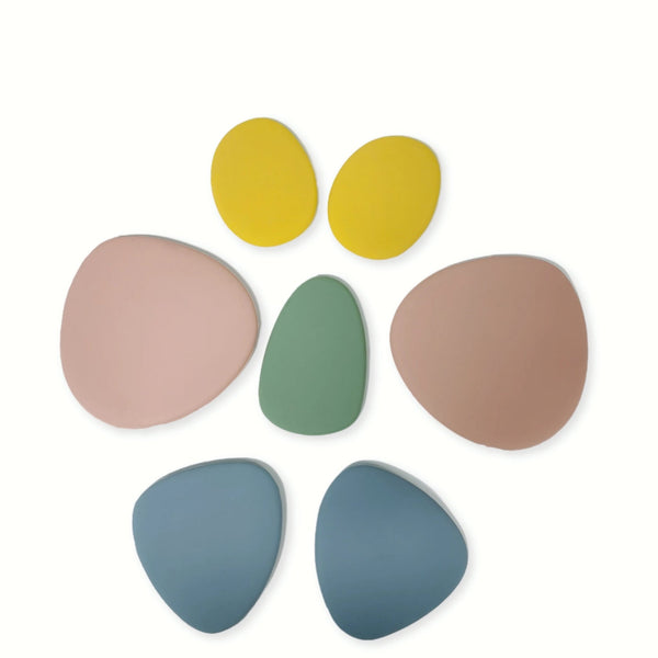 Baby Ellor Silicone Stacking Pebbles - 8 piece set