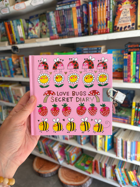 Lockable Secret Diary - Love Bugs