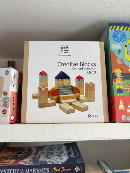 Plan Toys Creative Wooden Blocks Orchard Collection