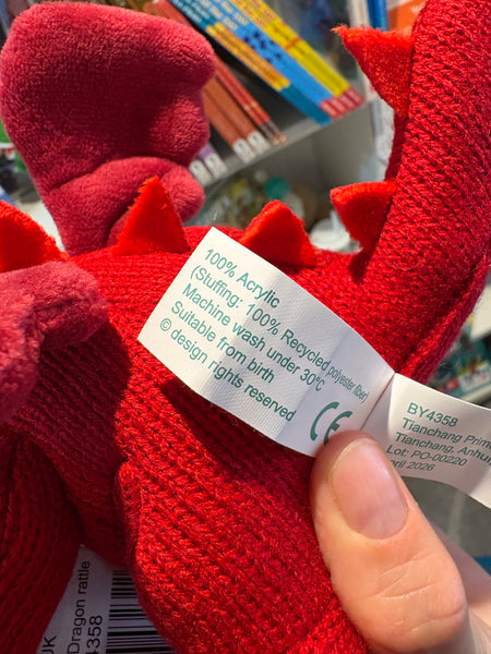 Best Years Knitted Red Dragon Rattle