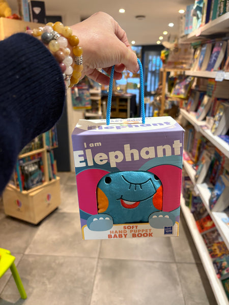 I Am Elephant - Soft Hand Puppet Baby Book