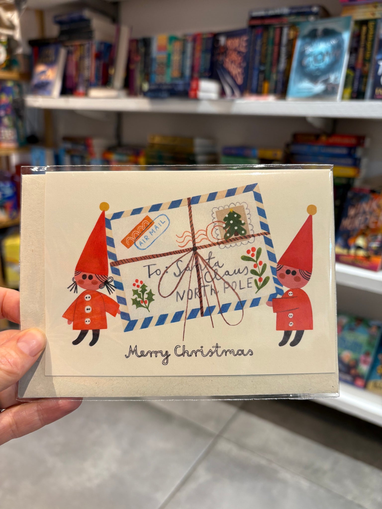 Merry Christmas Elves & Christmas Post Card - Daria Solak