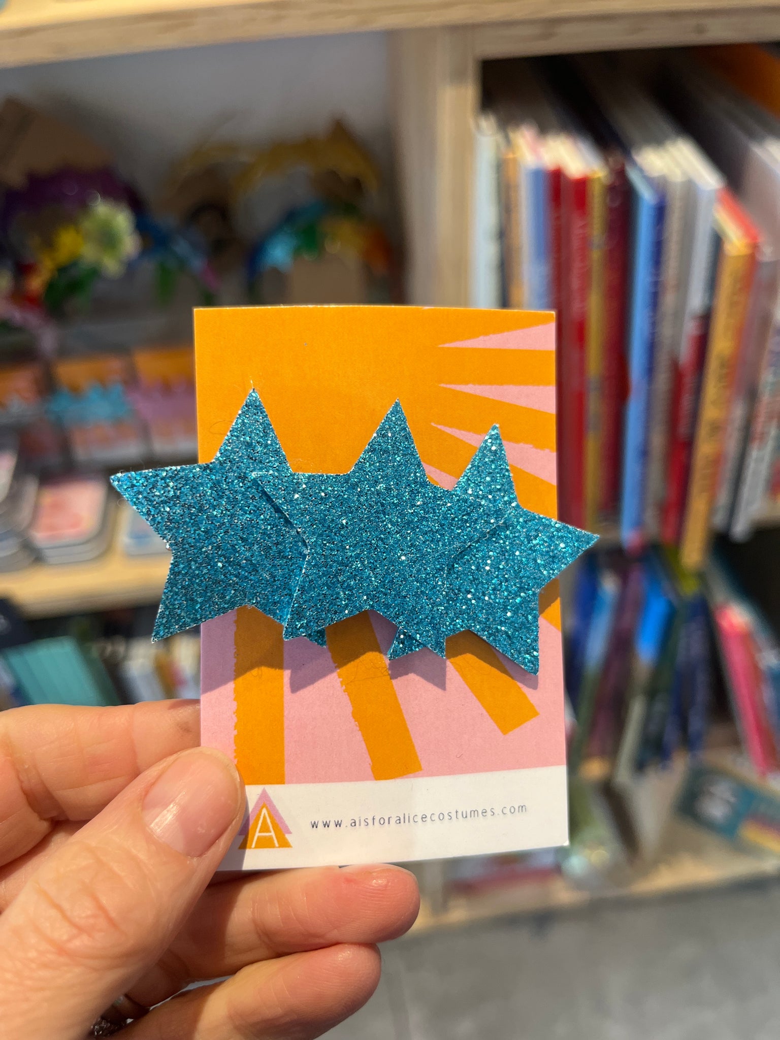 A is for Alice Turquoise Star Hairclip