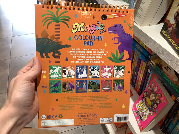 Magic watercolour in pad- Dinosaurs