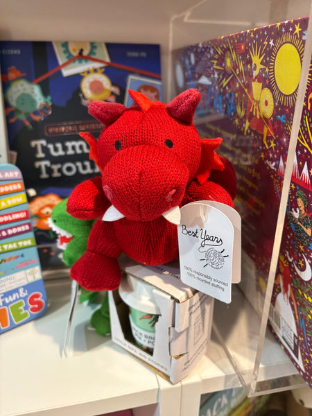 Best Years Knitted Red Dragon Rattle
