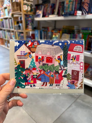Christmas Street Scene Card - Daria Solak