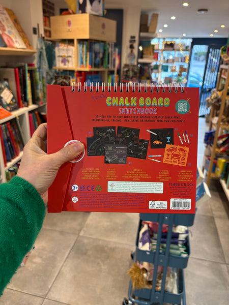Cars Wipeable Chalkboard Sketchbook