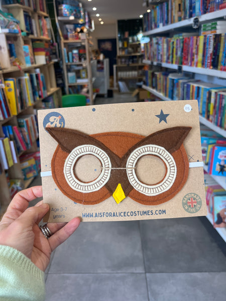 A is for Alice Handmade Owl Mask