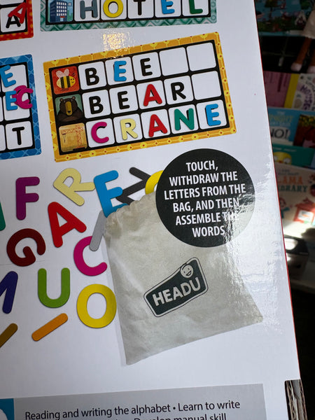 Headu Letters & Words Montessori Touch Bingo 3-6 years