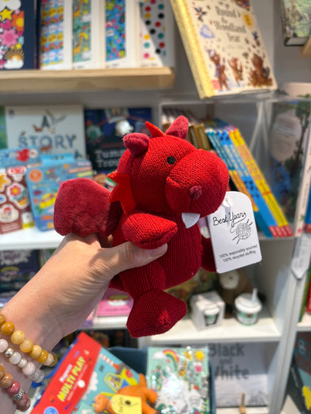 Best Years Knitted Red Dragon Rattle