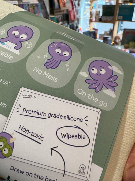 Tiny Ink Dinosaur Double Sided Silicone Colouring Mat