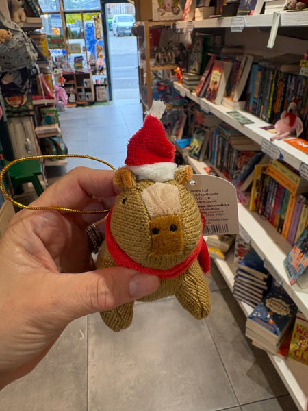 Capybara Knitted Christmas Bauble