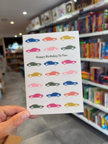 Happy Birthday To You Cars Card