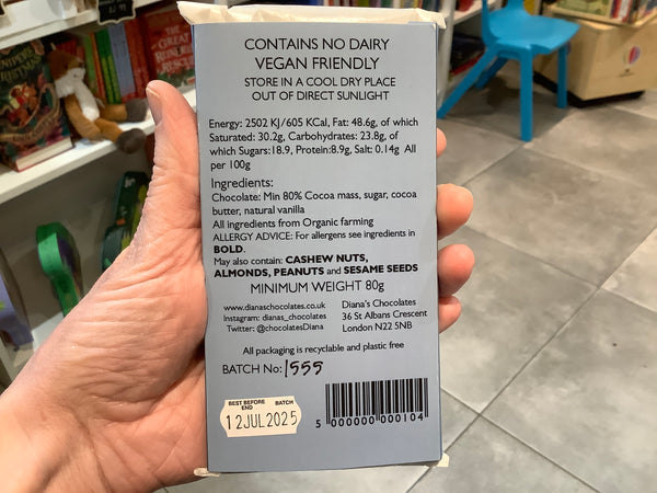 Diana’s Chocolates 80%