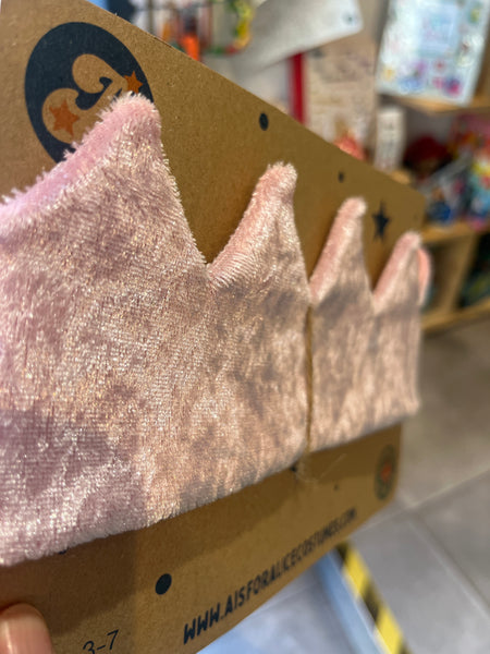 A is for Alice Pink Velvet Crown