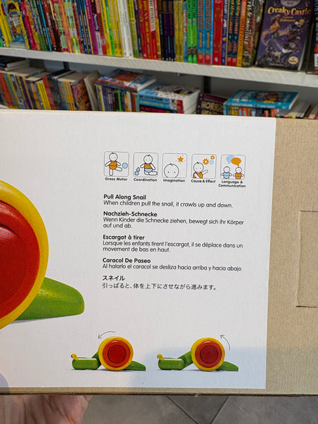 Plan Toys Wooden Pull Along Snail