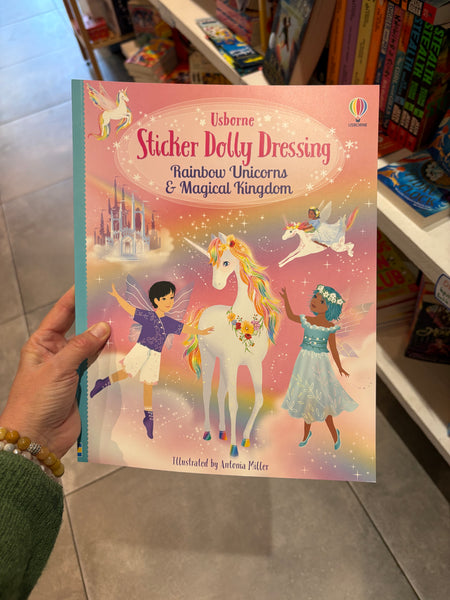 Usborne Sticker Dolly Dressing Rainbow Unicorns & Magical Kingdom