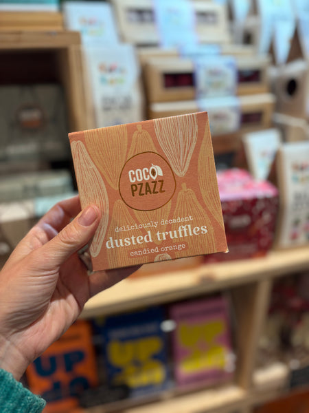 Coco Pzazz Dusted Truffles Candied Orange