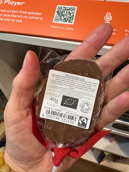 Cocoa Loco Milk Chocolate Santa Lolly