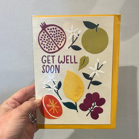 Raspberry Blossom Get Well Soon Card