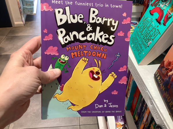 Blue, Barry & Pancakes Mount Choco Meltdown