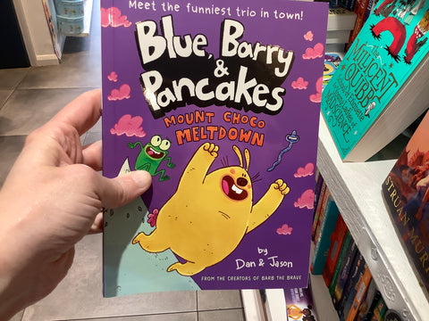 Blue, Barry & Pancakes Mount Choco Meltdown