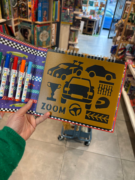 Cars Wipeable Chalkboard Sketchbook