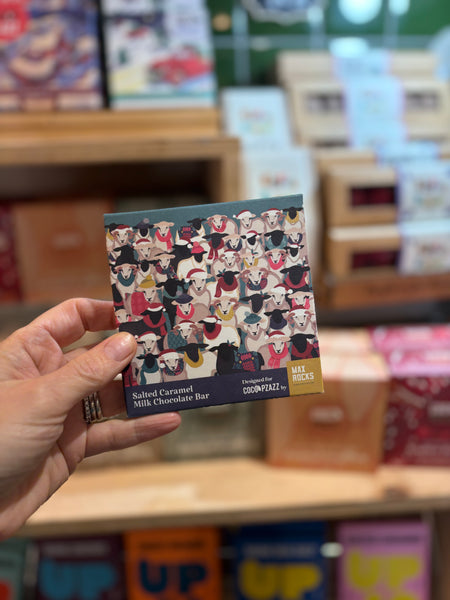 Coco Pzazz Salted Caramel Milk Chocolate Bar