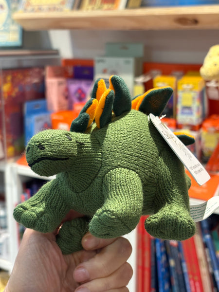 Best Years Knitted Green Stegosaurus Rattle