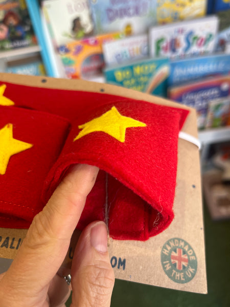 A is for Alice Red Superhero Mask And Cuffs