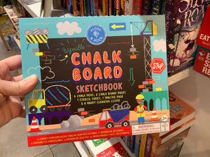 Construction Wipeable Chalk Board Sketchbook
