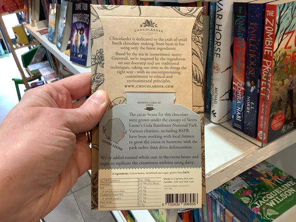 Chocolarder Toasted Oat Milk Chocolate Bar