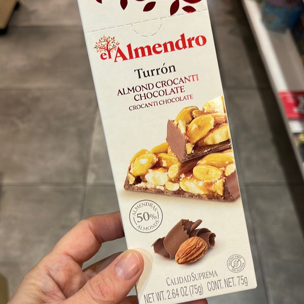 Almendro Turron Almond Crocanti Chocolate