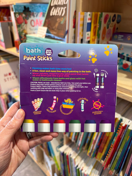 Little Brian Bath Paint Sticks: Pack of 6
