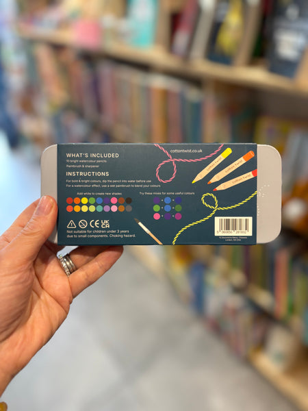 Cotton Twist Bright Mix Watercolour Pencils