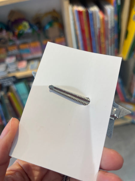 A is for Alice Silver Star Hairclip