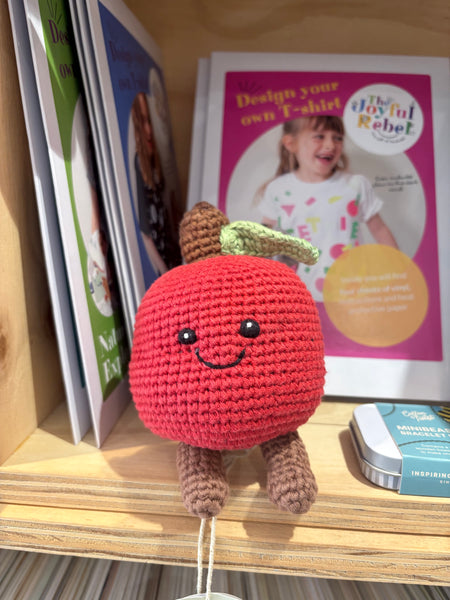 Best Years Crochet Apple Baby Rattle