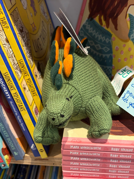 Best Years Knitted Green Stegosaurus Rattle