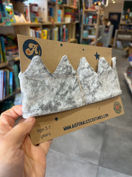 A is for Alice Silver Velvet Crown