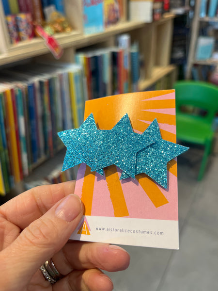 A is for Alice Turquoise Star Hairclip