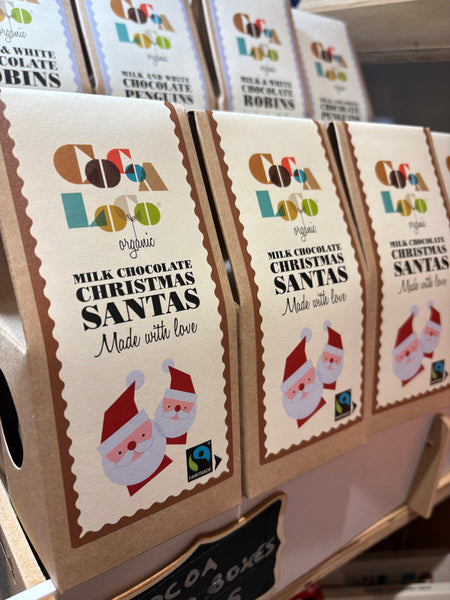 Cocoa Loco Milk Chocolate Christmas Santas