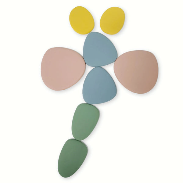 Baby Ellor Silicone Stacking Pebbles - 8 piece set