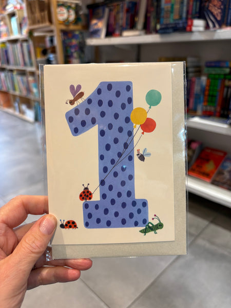 Number 1 Age Card (bugs) - Daria Solak