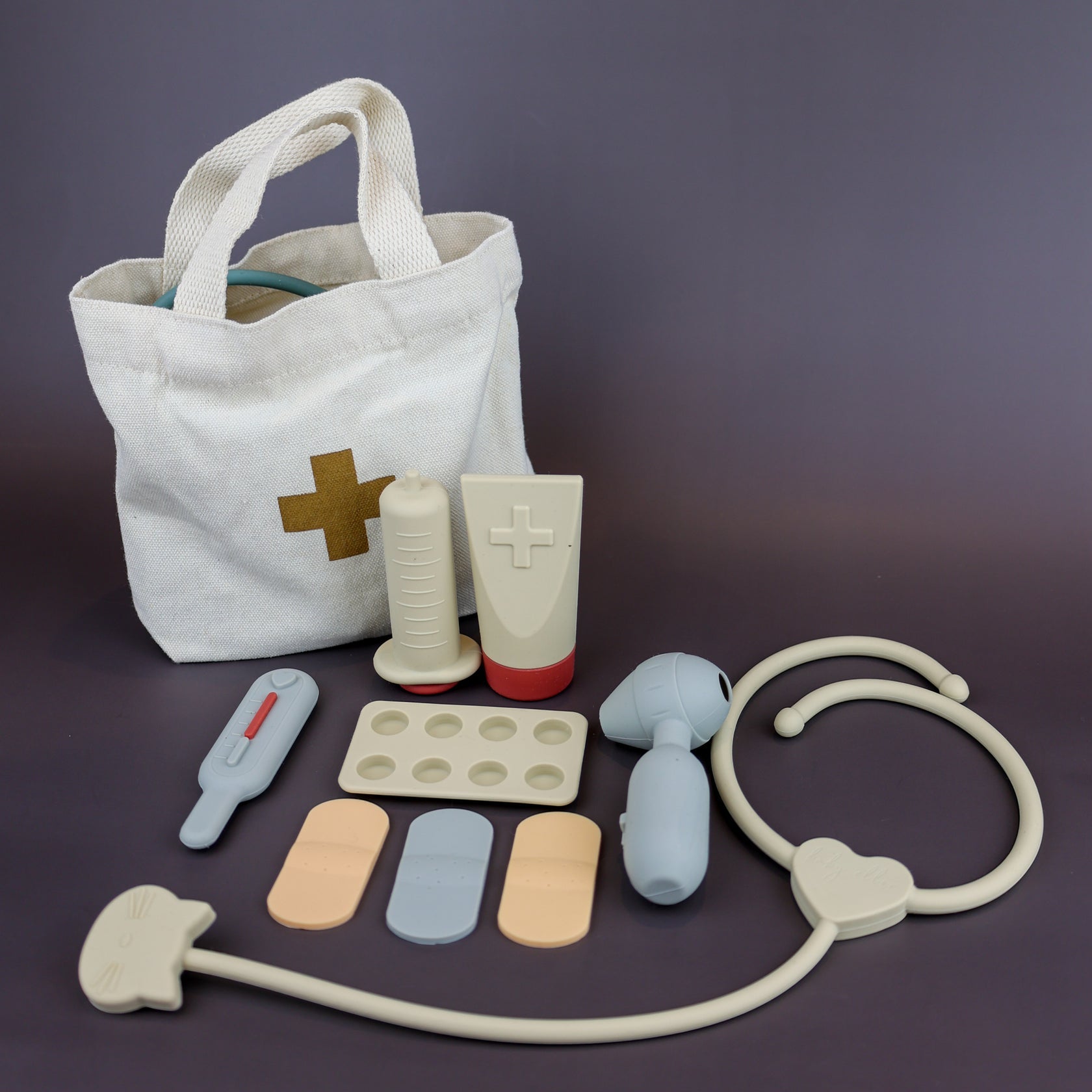 Baby Ellor Silicone Doctor Set - Beige