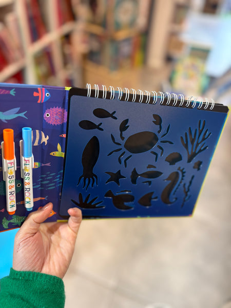 Ocean Wipeable Chalkboard Sketchbook
