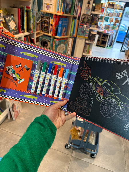 Cars Wipeable Chalkboard Sketchbook