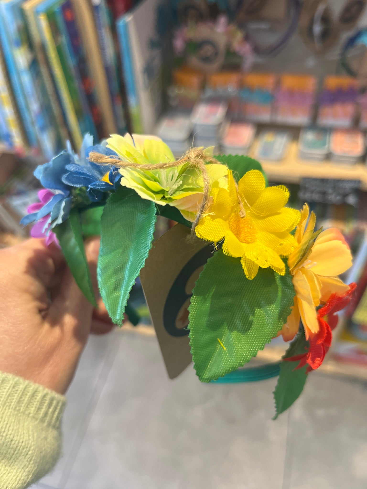 A is for Alice Rainbow Flower Crown