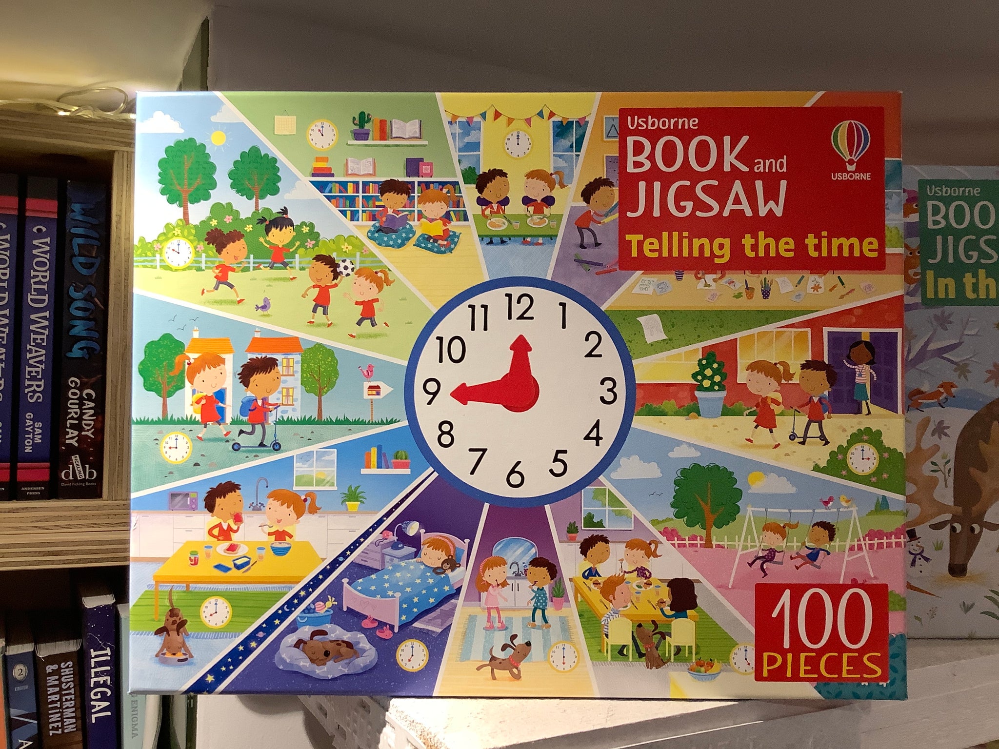 Usborne Book and Jigsaw Telling The Time