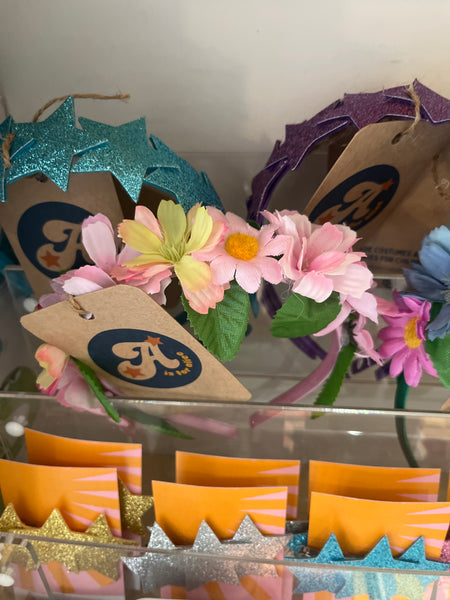 A is for Alice Pink Flower Crown